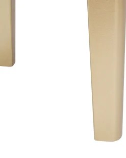 Toucador Com 4 Gavetas E Banco Cinzento E Dourado Fedry