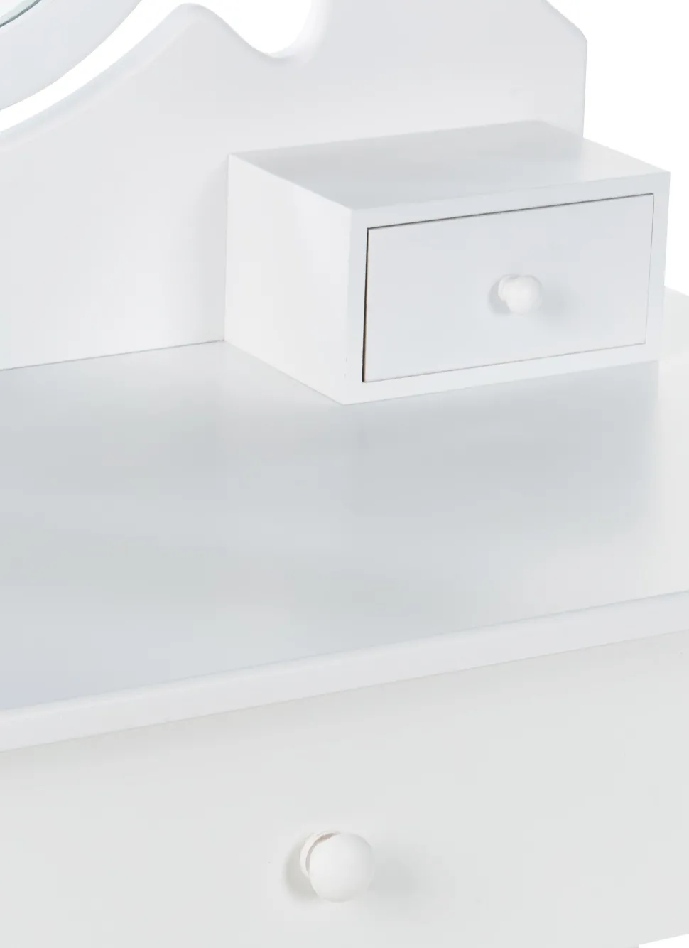 Toucador Com 3 Gavetas E Banco Branco Astre