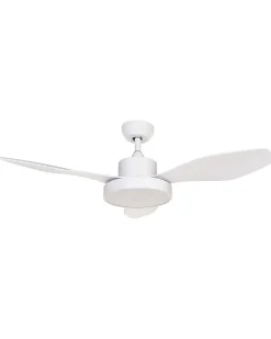 Ventoinha De Teto Branca Com Luz Led Banderas