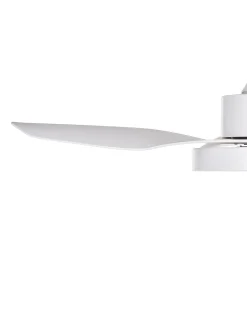 Ventoinha De Teto Branca Com Luz Led Banderas