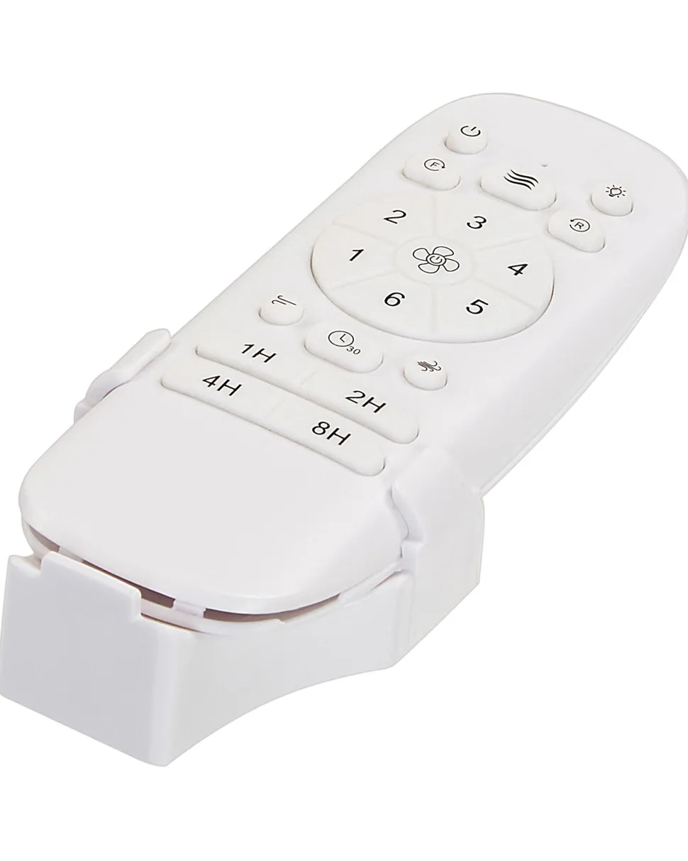 Ventoinha De Teto Branca Com Luz Led Banderas