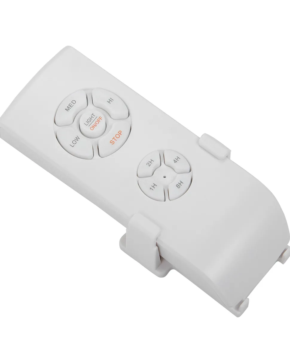 Ventoinha De Teto Branca Com Luz Led Toplica