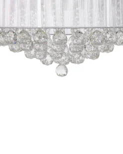 Ventoinha De Teto Branca Com Luz Led Peel