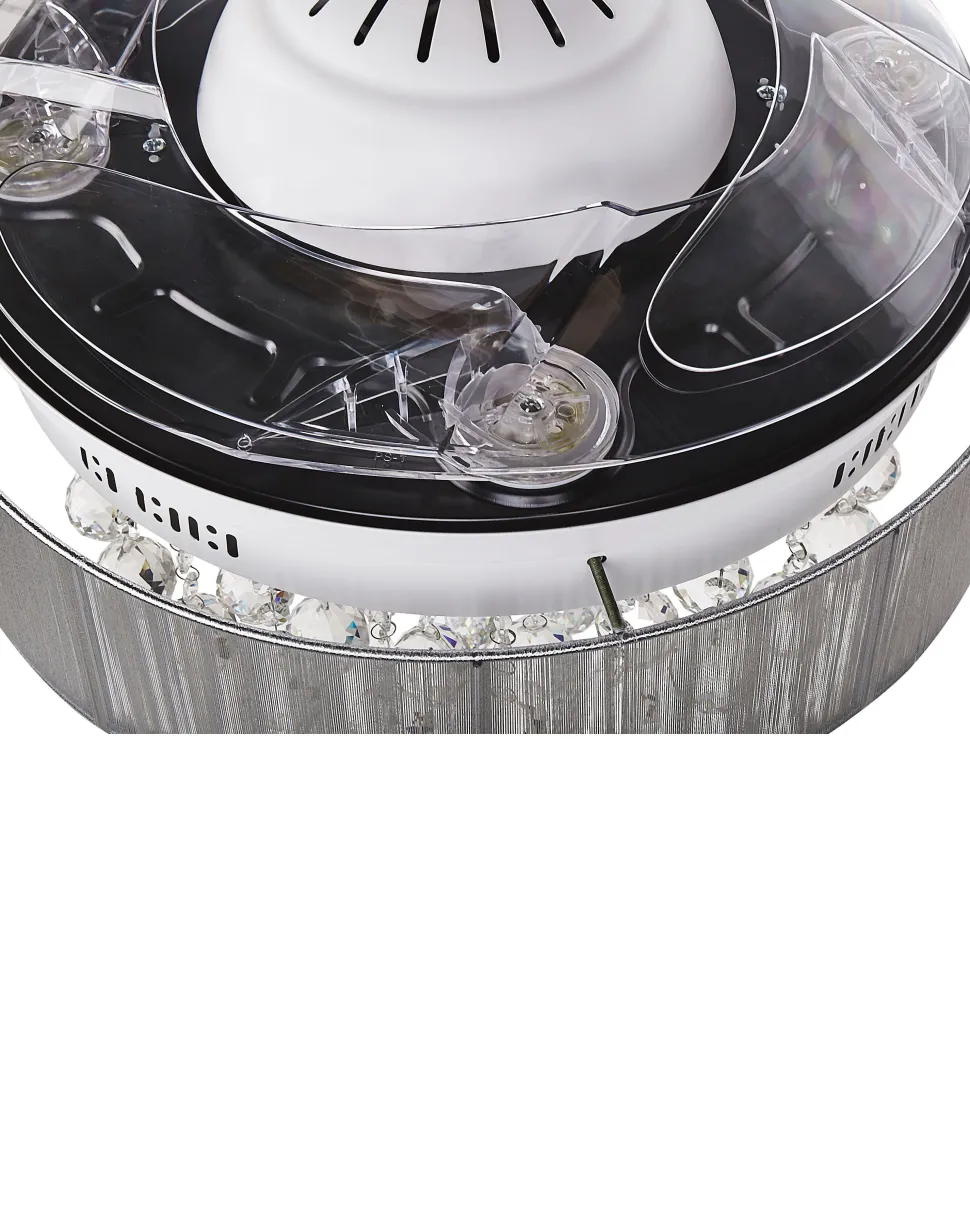 Ventoinha De Teto Branca Com Luz Led Peel