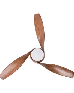 Ventoinha De Teto Castanha Escura Com Luz Paria