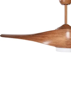 Ventoinha De Teto Castanha Escura Com Luz Paria