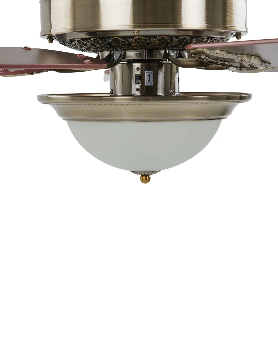 Ventoinha De Teto Dourada Com Luz Led Begej