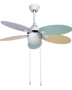 Ventoinha De Teto Multicolor Com Iluminação Weber