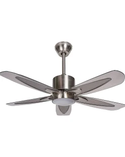 Ventoinha De Teto Prateada Com Iluminação Coyote