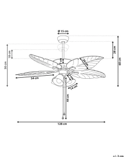 Ventoinha De Teto Prateada E Castanha Clara Com Luz Gila